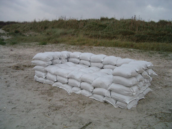 Sandbag couch top
